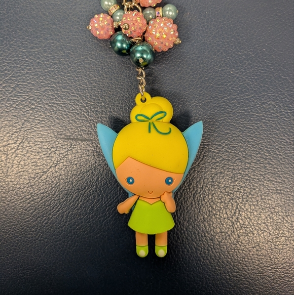 Disney Tinkerbell Bad Charm Or Keychain With Beads - Picture 2 of 6